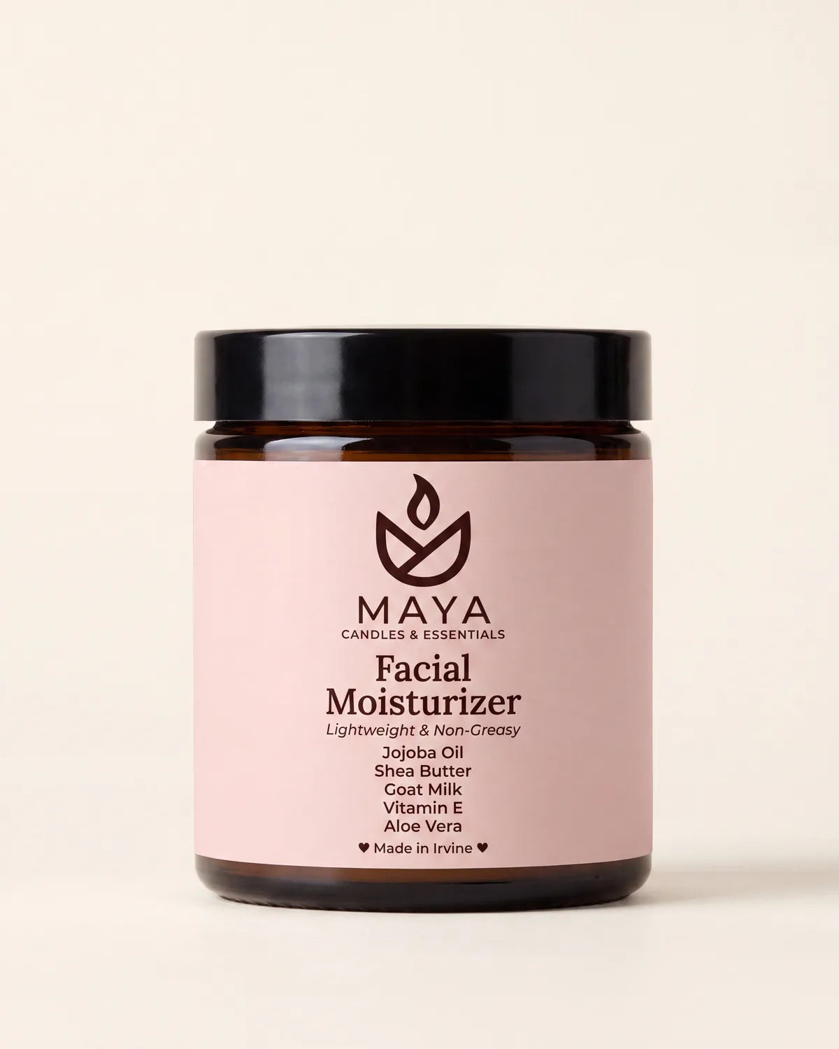 Maya Facial Moisturizer jar