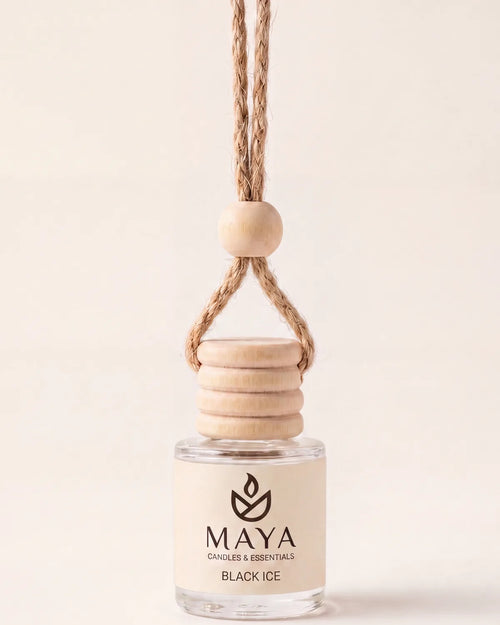 Black Ice Car Freshener by Maya Candles & Essentials