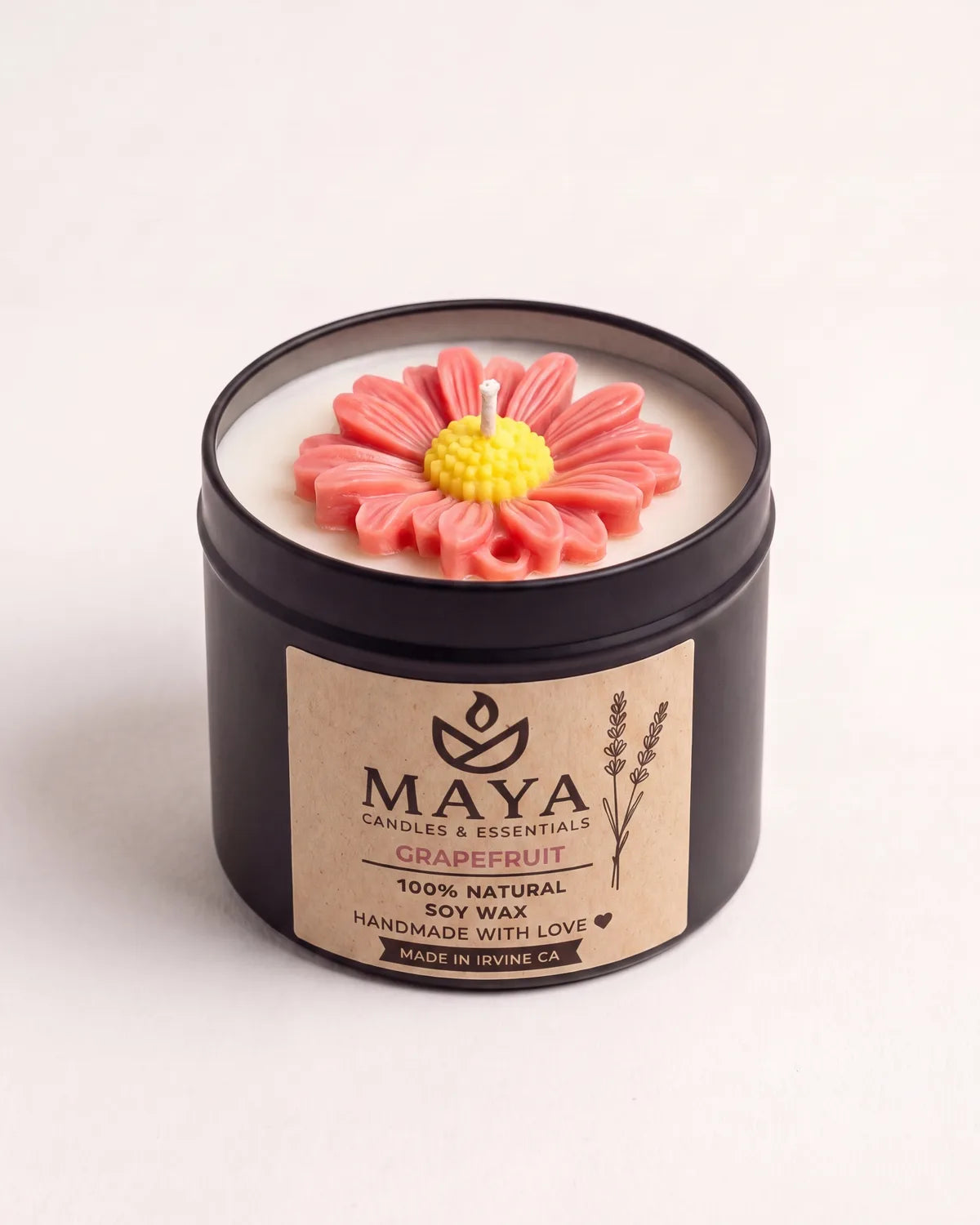 Grapefruit Soy Candle by Maya Candles & Essentials