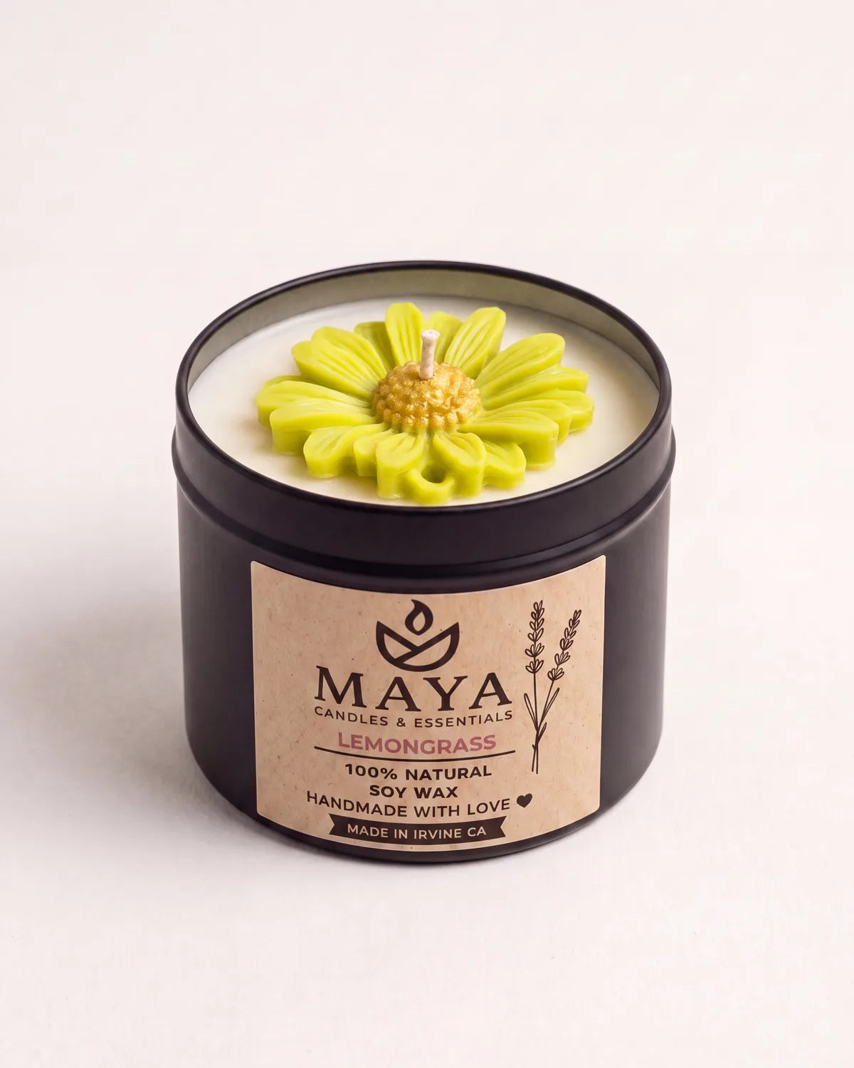Lemongrass Soy Candle by Maya Candles & Essentials