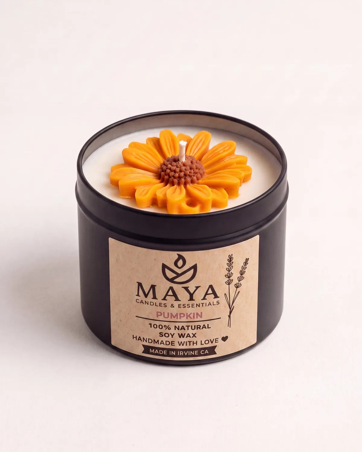 Pumpkin Soy Candle by Maya Candles & Essentials